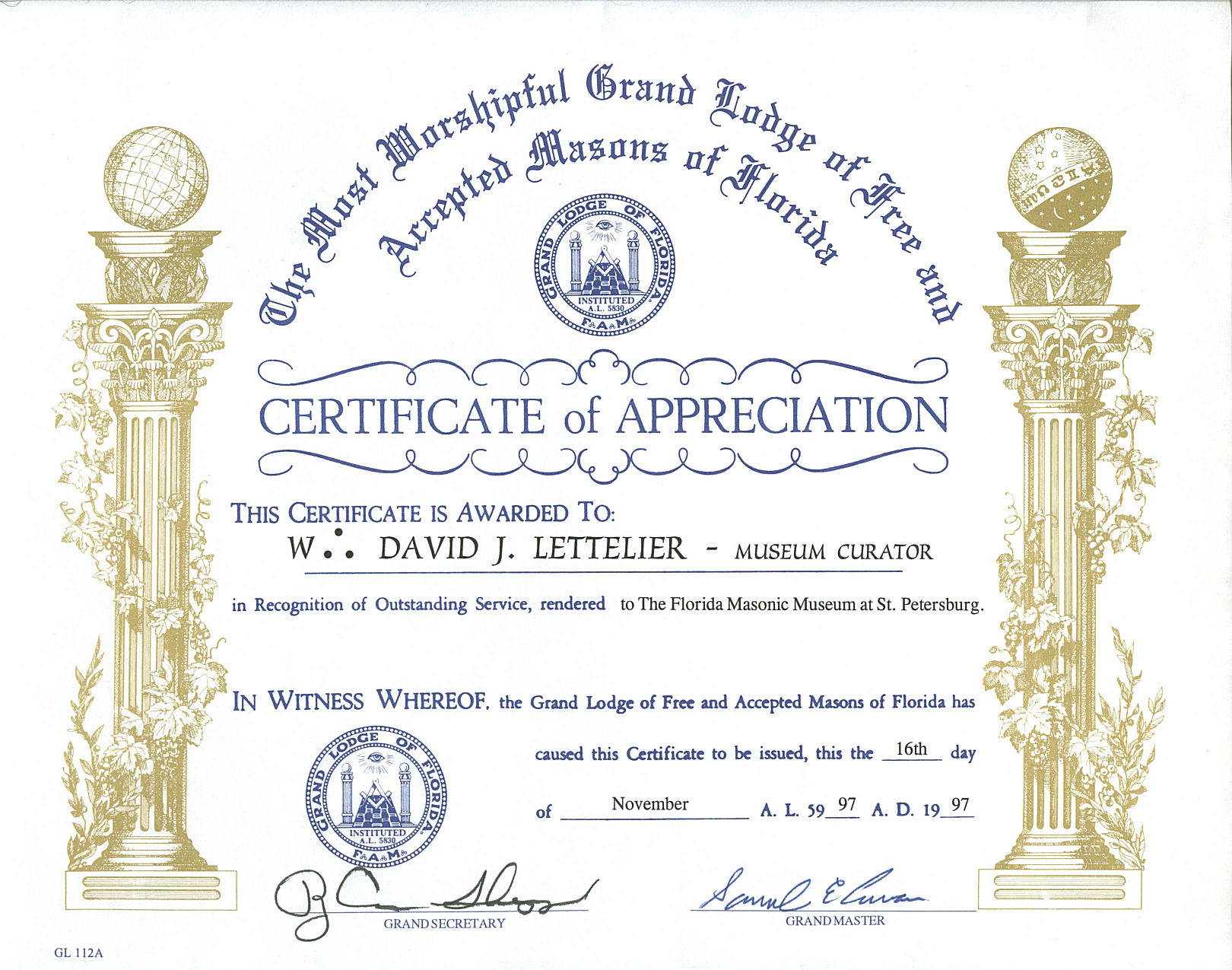 <strong>Masonic Certificate</strong> Of Appreciation kumpulanharga.info Free masonic certificate templates