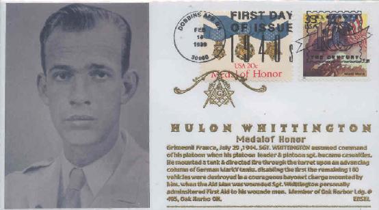 WhittingtonMedalofHonorFDC1.jpg (29838 bytes)