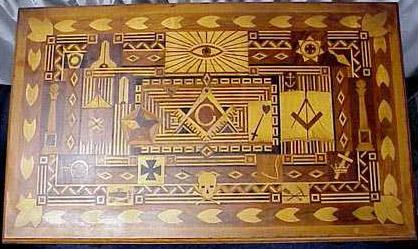 Wood Inlaid Masonic Table2.jpg (30752 bytes)