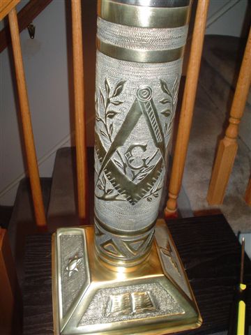 Phoenix  Museum on Wonderful Masonic Trench Art Lamp