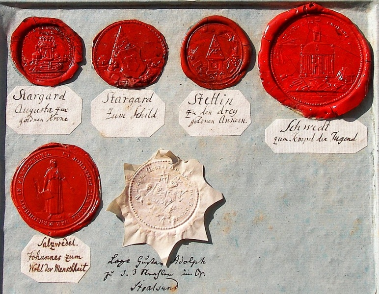 wax seals masonic historical pre seal documents reich third